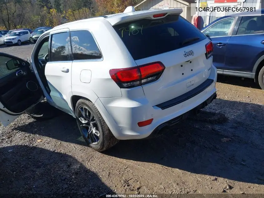 1C4RJFDJ6FC667981 2015 Jeep Grand Cherokee Srt