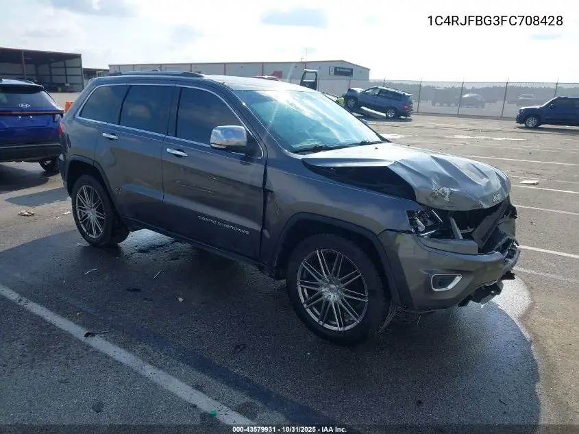 1C4RJFBG3FC708428 2015 Jeep Grand Cherokee Limited