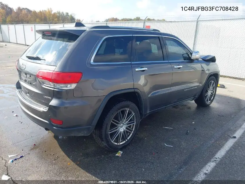 1C4RJFBG3FC708428 2015 Jeep Grand Cherokee Limited