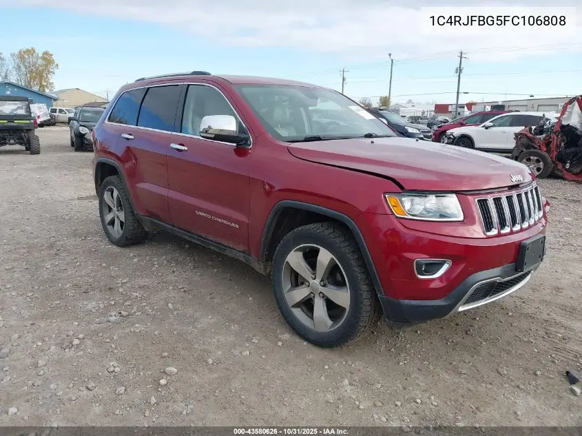 1C4RJFBG5FC106808 2015 Jeep Grand Cherokee Limited