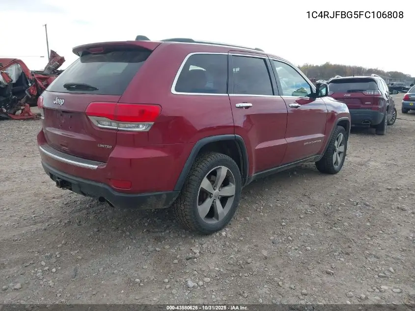 1C4RJFBG5FC106808 2015 Jeep Grand Cherokee Limited