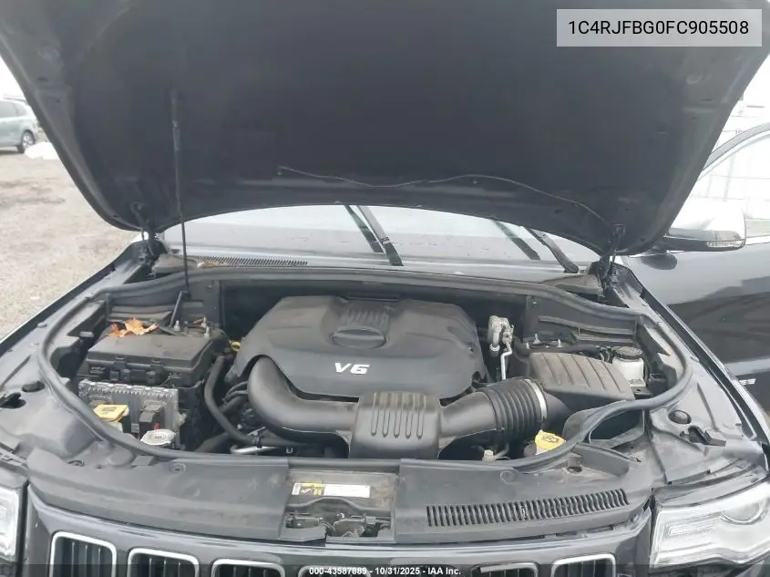 1C4RJFBG0FC905508 2015 Jeep Grand Cherokee Limited
