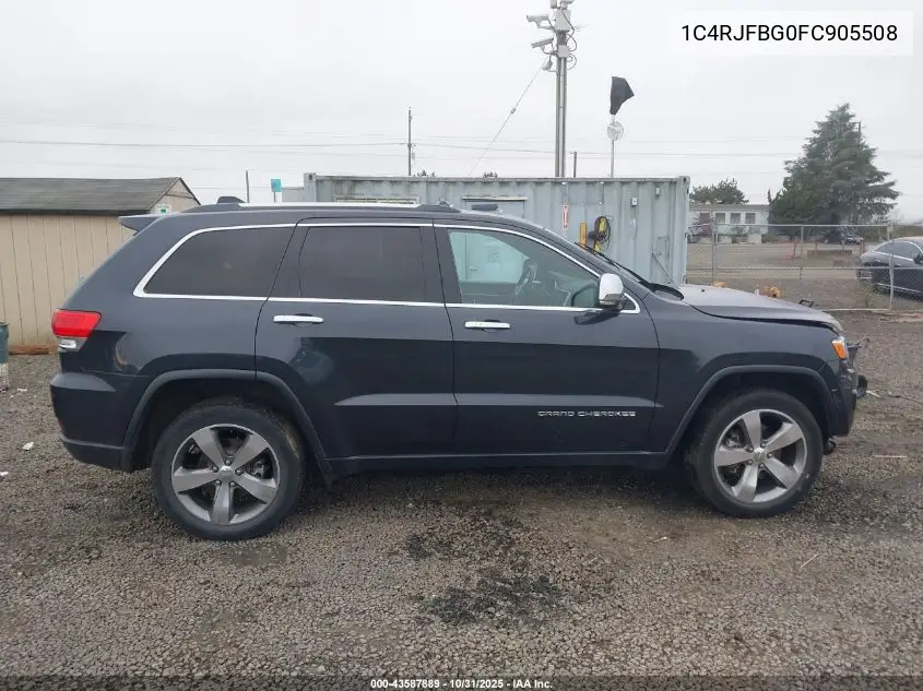 1C4RJFBG0FC905508 2015 Jeep Grand Cherokee Limited