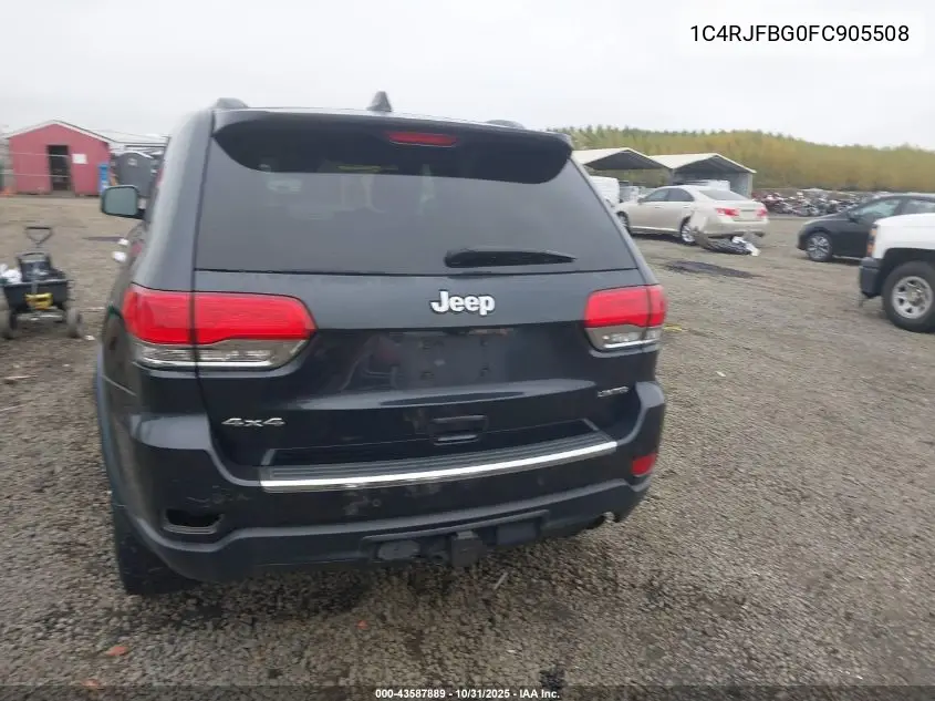 1C4RJFBG0FC905508 2015 Jeep Grand Cherokee Limited
