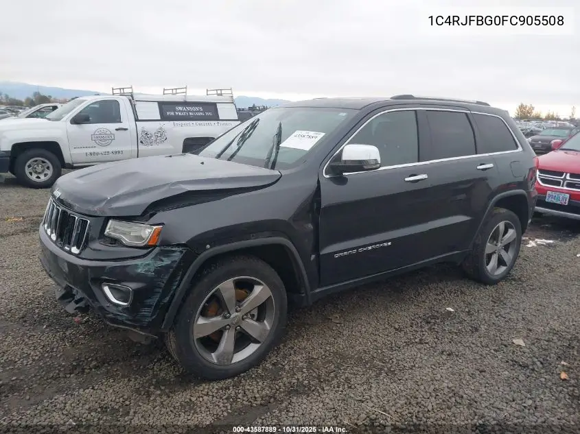 1C4RJFBG0FC905508 2015 Jeep Grand Cherokee Limited