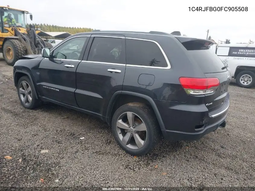1C4RJFBG0FC905508 2015 Jeep Grand Cherokee Limited