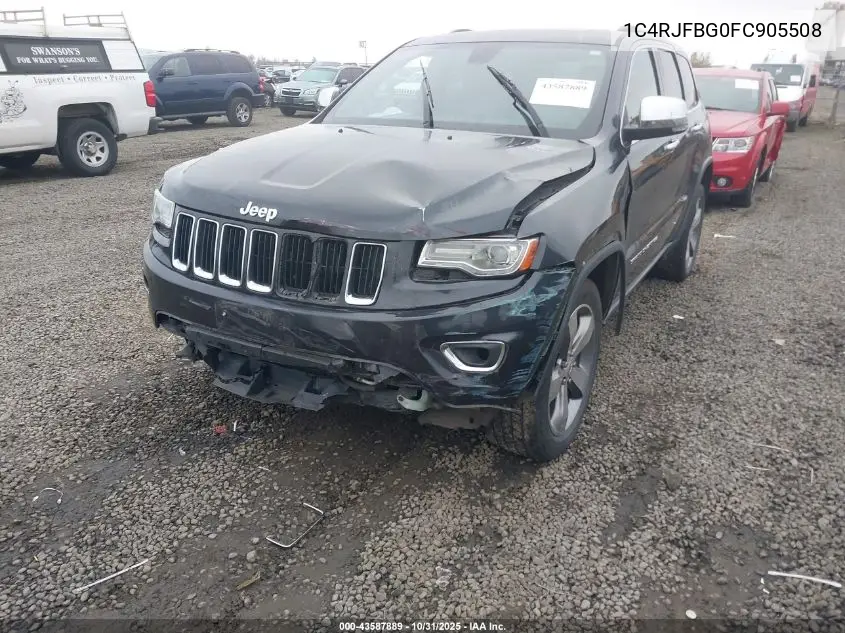 1C4RJFBG0FC905508 2015 Jeep Grand Cherokee Limited