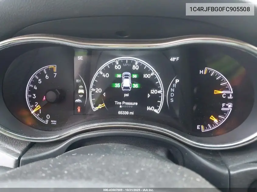 1C4RJFBG0FC905508 2015 Jeep Grand Cherokee Limited