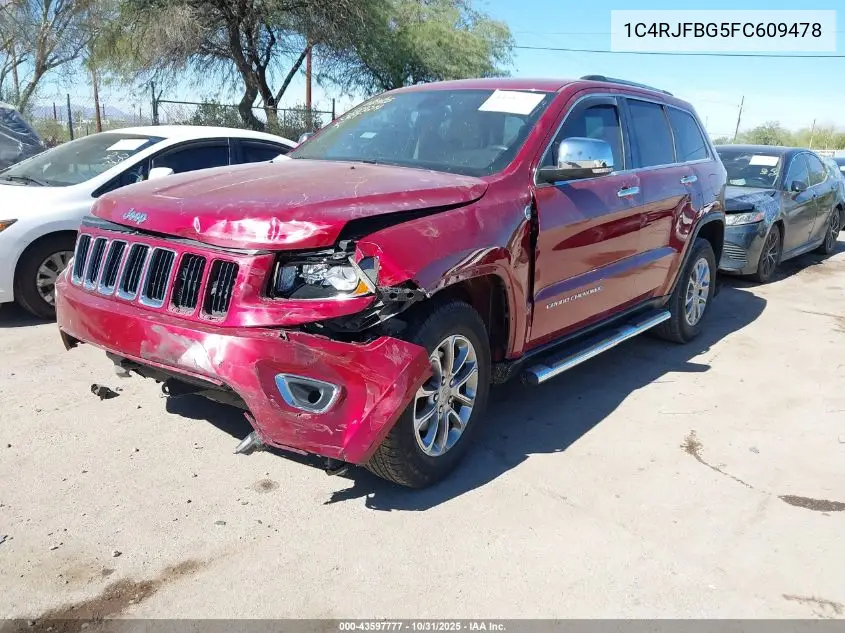 1C4RJFBG5FC609478 2015 Jeep Grand Cherokee Limited