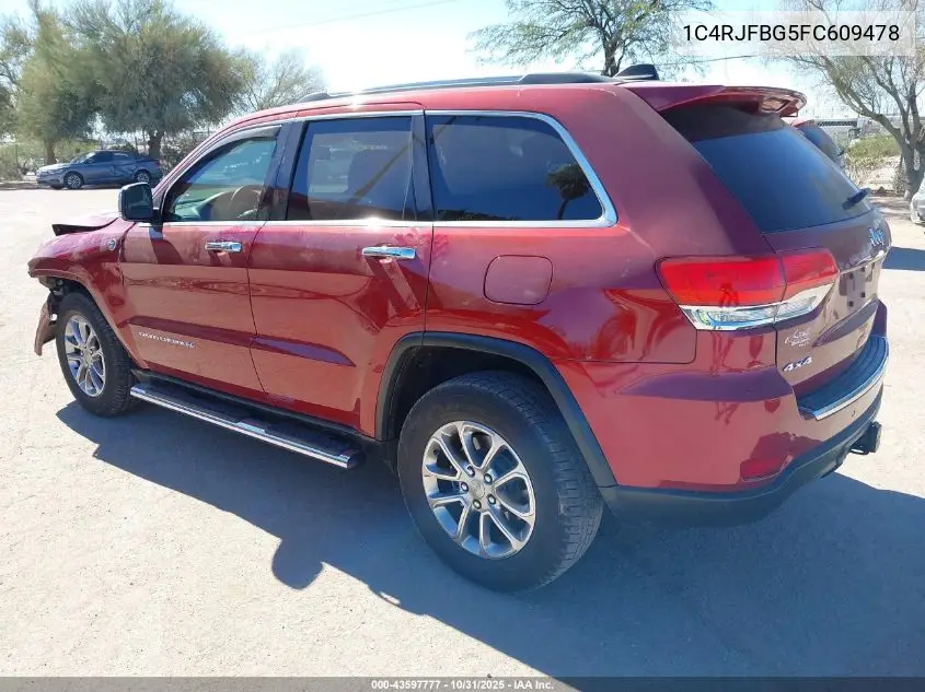 1C4RJFBG5FC609478 2015 Jeep Grand Cherokee Limited