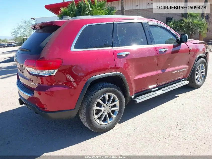 1C4RJFBG5FC609478 2015 Jeep Grand Cherokee Limited