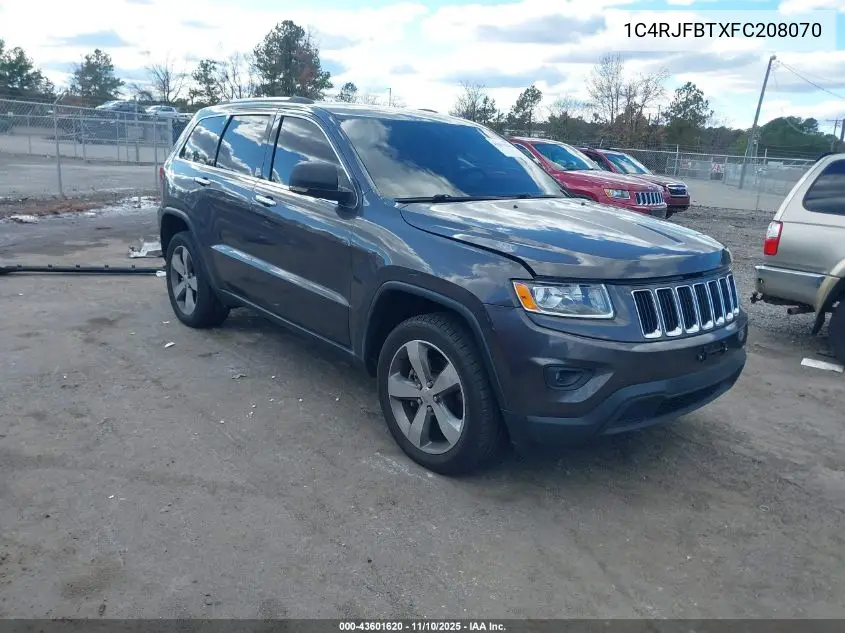 1C4RJFBTXFC208070 2015 Jeep Grand Cherokee Limited