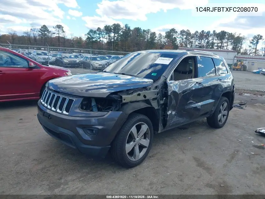 1C4RJFBTXFC208070 2015 Jeep Grand Cherokee Limited