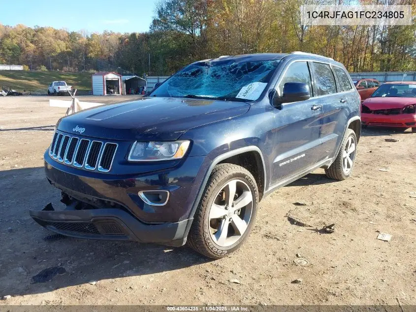 1C4RJFAG1FC234805 2015 Jeep Grand Cherokee Laredo