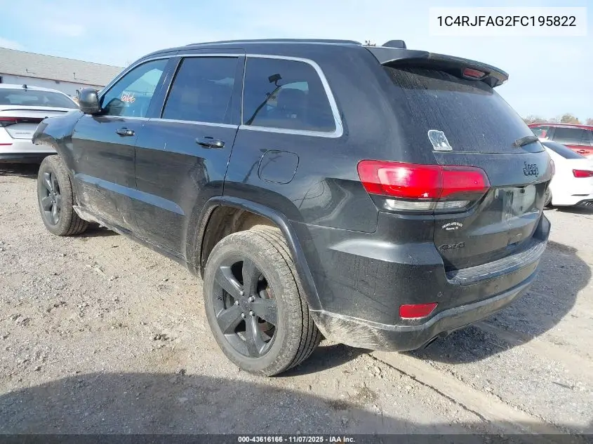 1C4RJFAG2FC195822 2015 Jeep Grand Cherokee Altitude