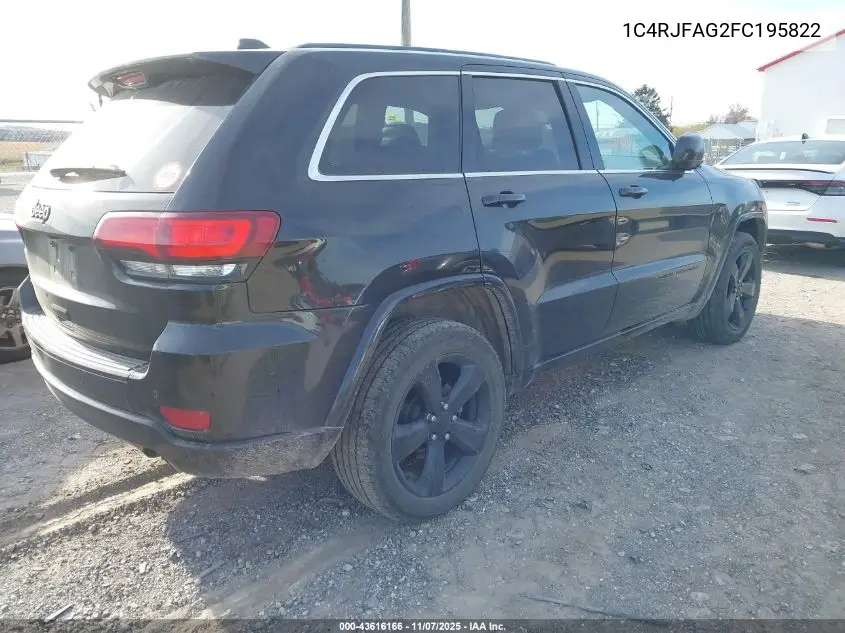 1C4RJFAG2FC195822 2015 Jeep Grand Cherokee Altitude