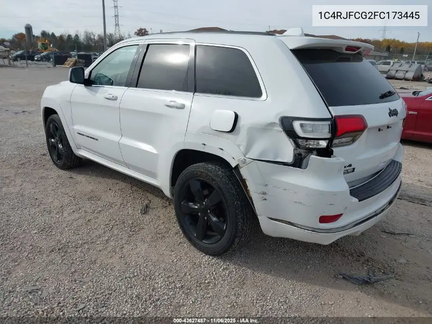 1C4RJFCG2FC173445 2015 Jeep Grand Cherokee High Altitude