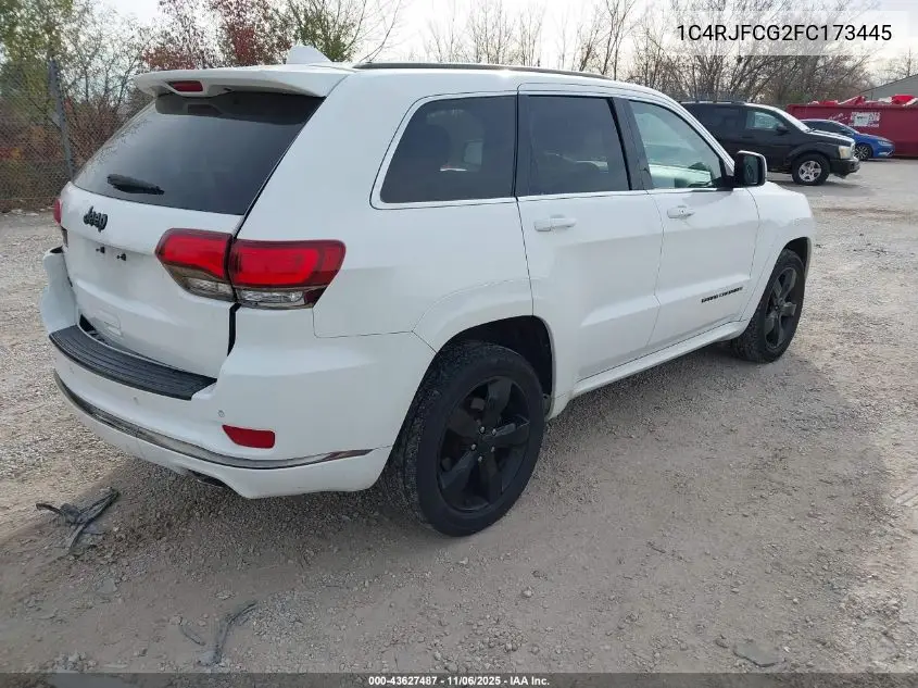 1C4RJFCG2FC173445 2015 Jeep Grand Cherokee High Altitude