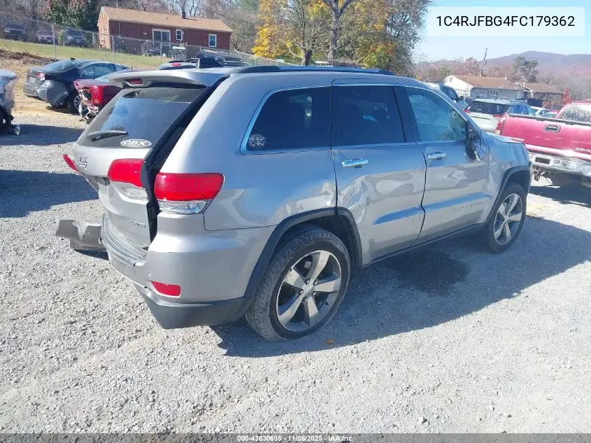 1C4RJFBG4FC179362 2015 Jeep Grand Cherokee Limited