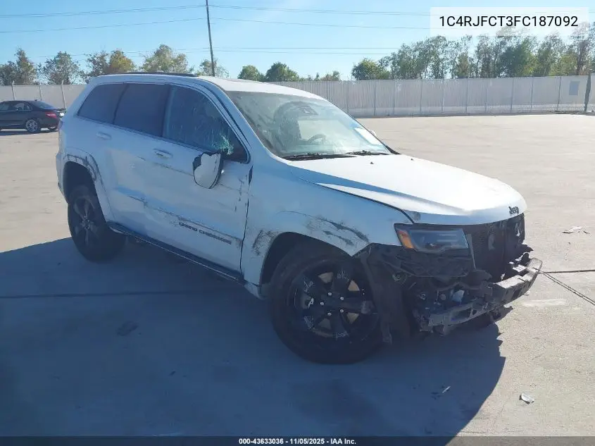 1C4RJFCT3FC187092 2015 Jeep Grand Cherokee High Altitude