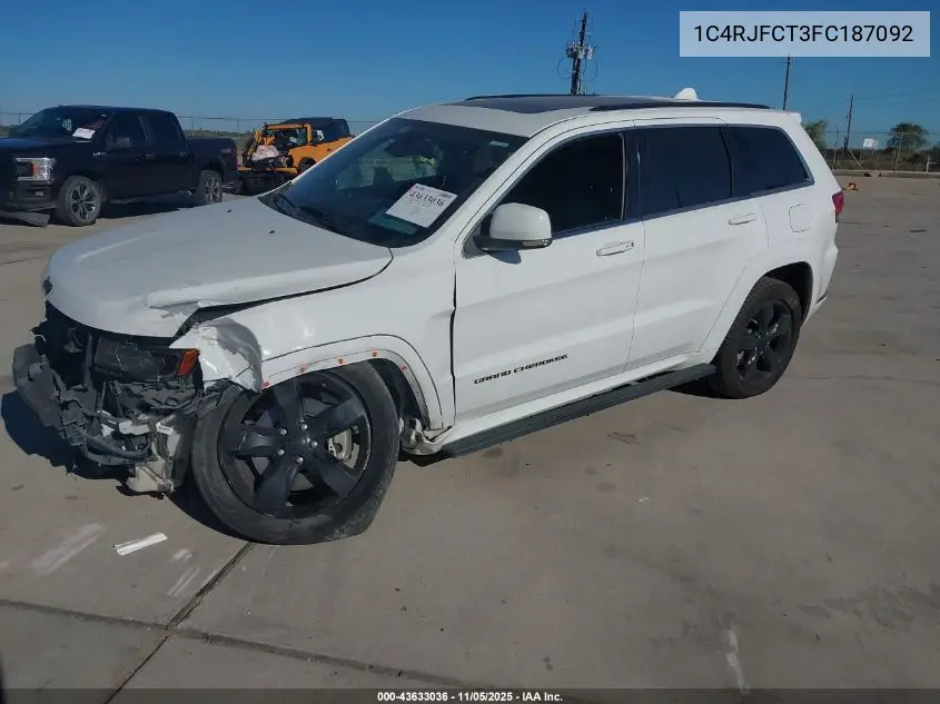 1C4RJFCT3FC187092 2015 Jeep Grand Cherokee High Altitude