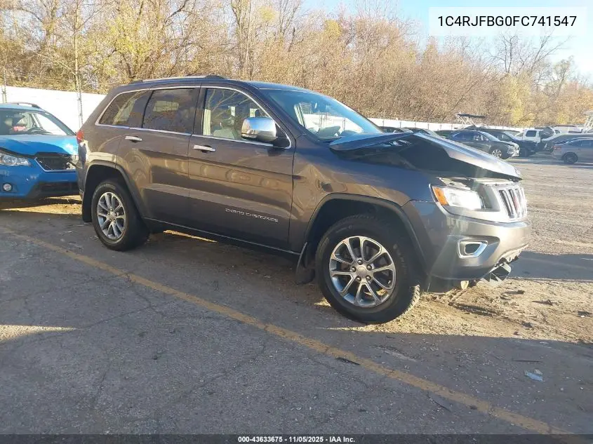 1C4RJFBG0FC741547 2015 Jeep Grand Cherokee Limited