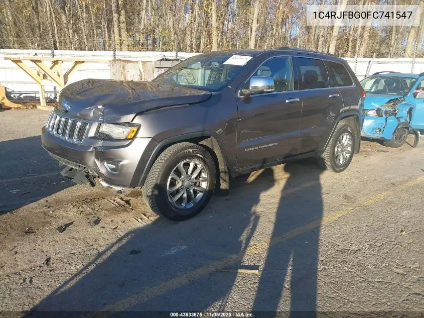 1C4RJFBG0FC741547 2015 Jeep Grand Cherokee Limited