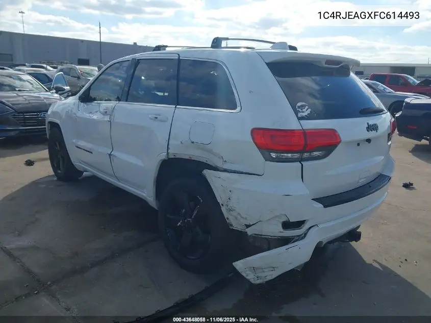 1C4RJEAGXFC614493 2015 Jeep Grand Cherokee Altitude