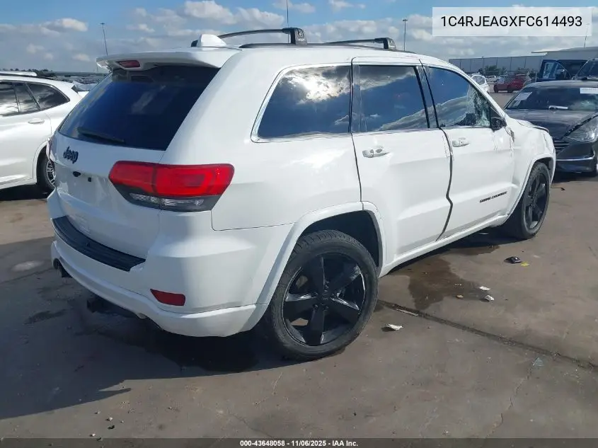 1C4RJEAGXFC614493 2015 Jeep Grand Cherokee Altitude