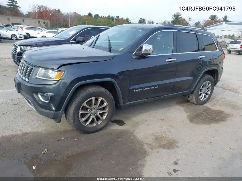 1C4RJFBG0FC941795 2015 Jeep Grand Cherokee Limited