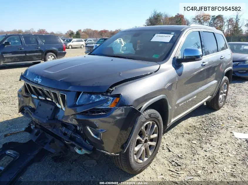 1C4RJFBT8FC954582 2015 Jeep Grand Cherokee Limited
