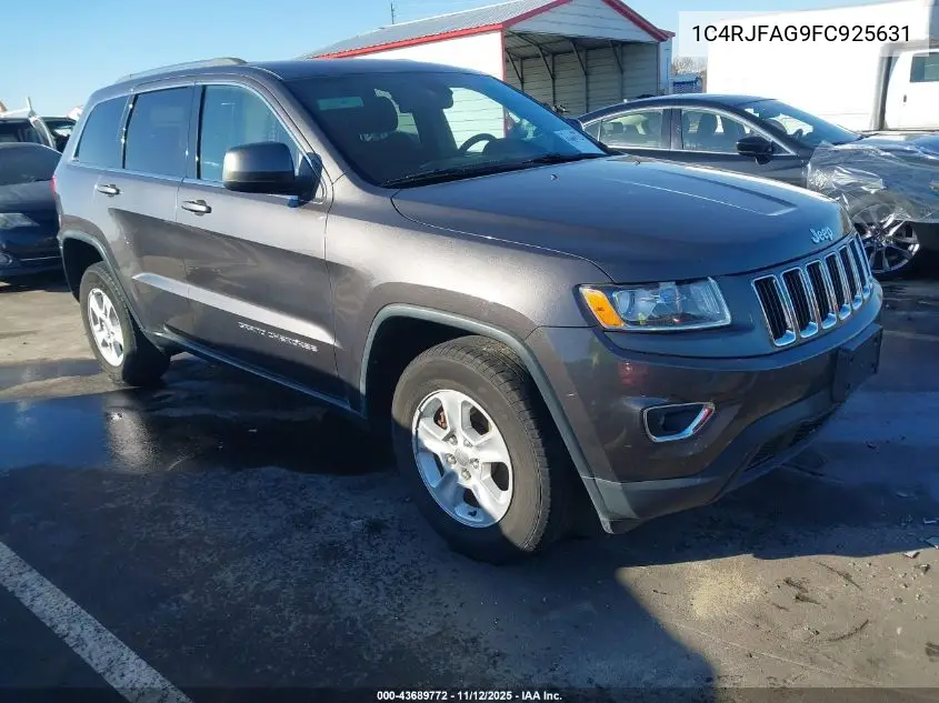 1C4RJFAG9FC925631 2015 Jeep Grand Cherokee Laredo