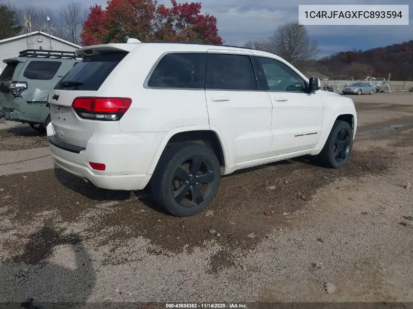 1C4RJFAGXFC893594 2015 Jeep Grand Cherokee Altitude
