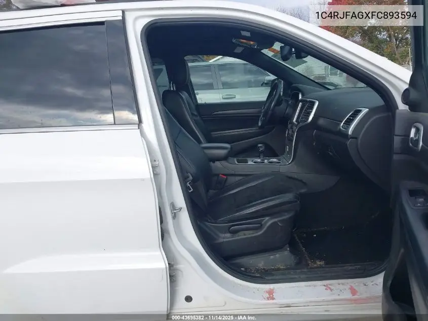 1C4RJFAGXFC893594 2015 Jeep Grand Cherokee Altitude