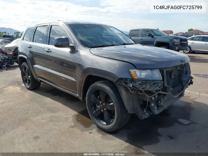 1C4RJFAG0FC725799 2015 Jeep Grand Cherokee Altitude
