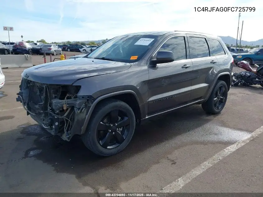 1C4RJFAG0FC725799 2015 Jeep Grand Cherokee Altitude