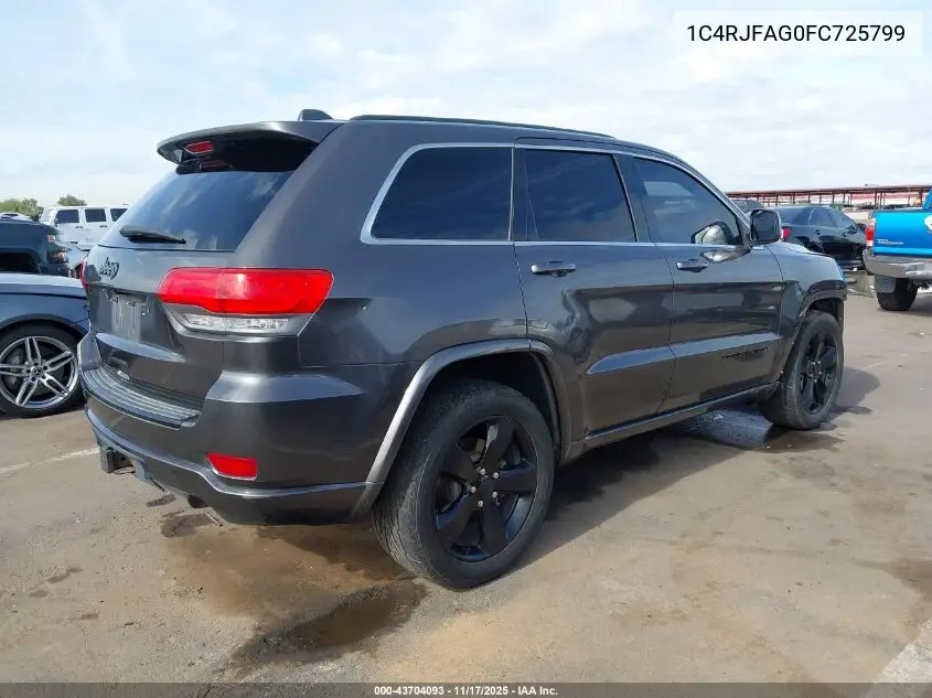 1C4RJFAG0FC725799 2015 Jeep Grand Cherokee Altitude