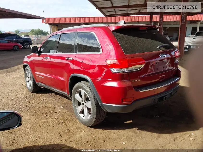 1C4RJFBG6FC210790 2015 Jeep Grand Cherokee Limited