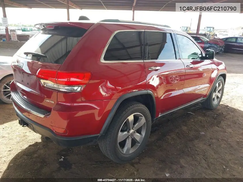 1C4RJFBG6FC210790 2015 Jeep Grand Cherokee Limited