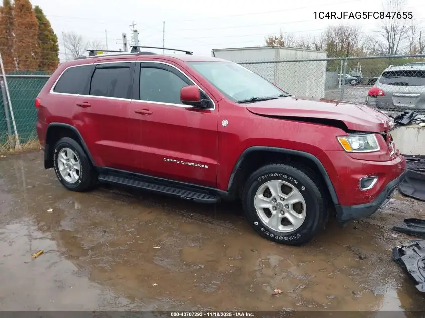 1C4RJFAG5FC847655 2015 Jeep Grand Cherokee Laredo