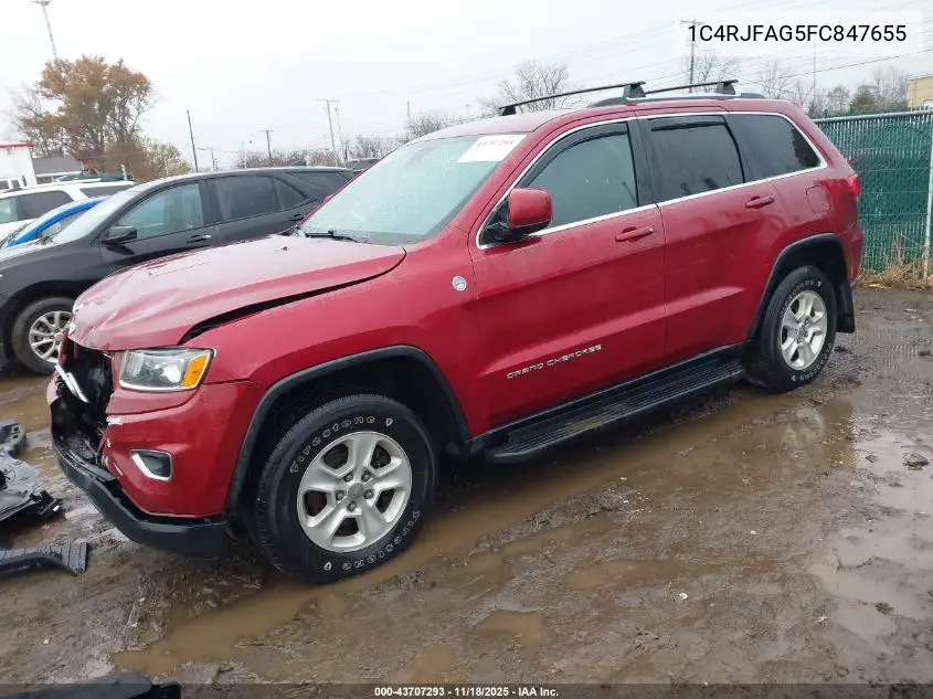 1C4RJFAG5FC847655 2015 Jeep Grand Cherokee Laredo