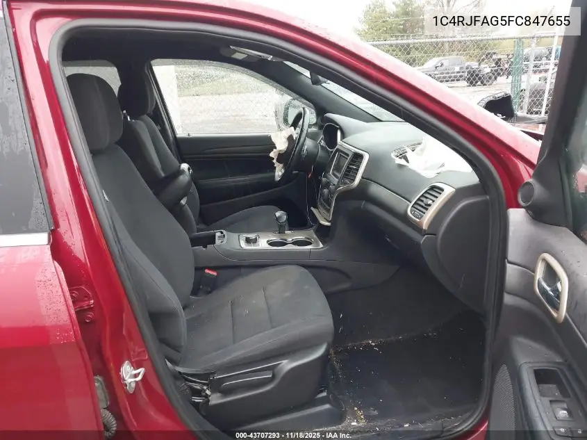 1C4RJFAG5FC847655 2015 Jeep Grand Cherokee Laredo