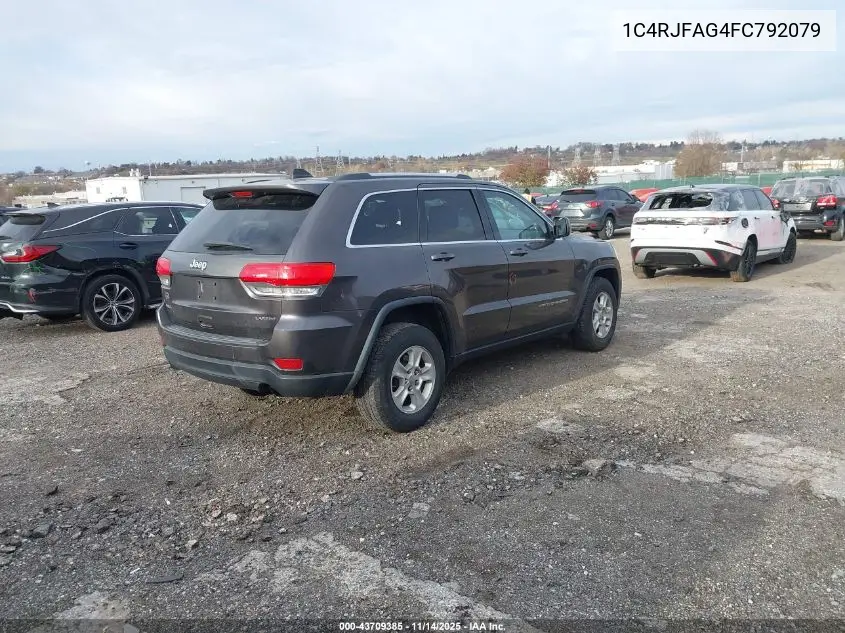 1C4RJFAG4FC792079 2015 Jeep Grand Cherokee Laredo