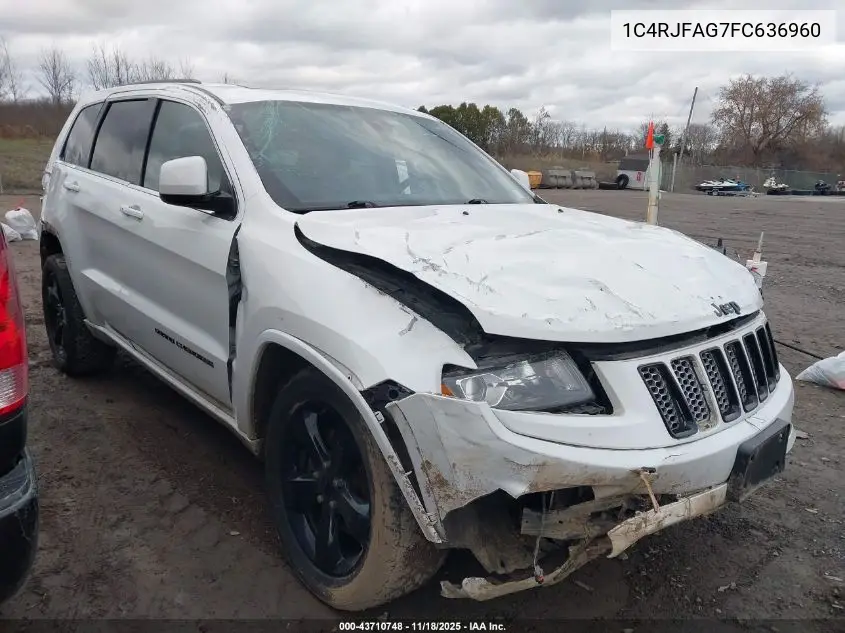 1C4RJFAG7FC636960 2015 Jeep Grand Cherokee Altitude