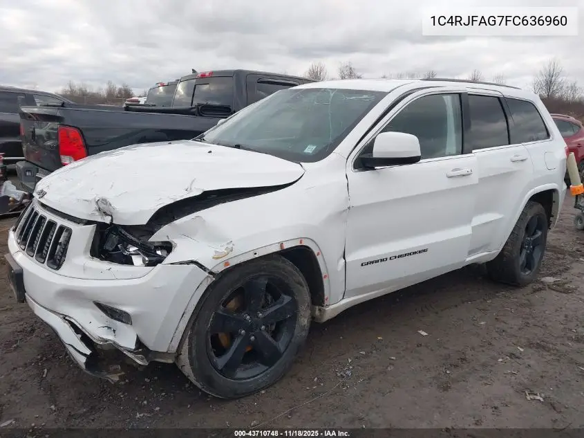 1C4RJFAG7FC636960 2015 Jeep Grand Cherokee Altitude