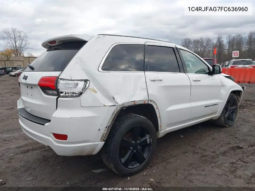 1C4RJFAG7FC636960 2015 Jeep Grand Cherokee Altitude