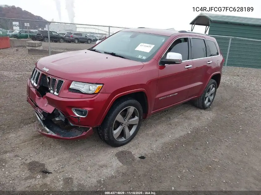 1C4RJFCG7FC628189 2015 Jeep Grand Cherokee Overland