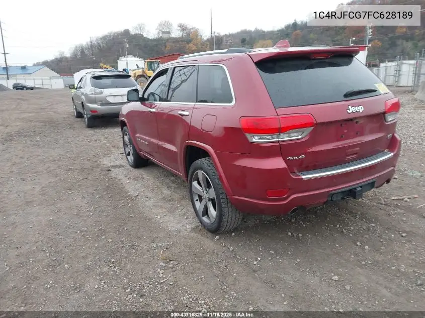 1C4RJFCG7FC628189 2015 Jeep Grand Cherokee Overland