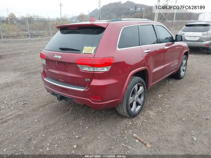 1C4RJFCG7FC628189 2015 Jeep Grand Cherokee Overland