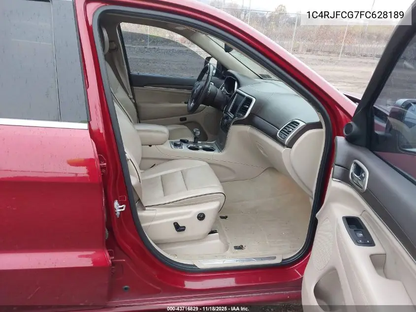 1C4RJFCG7FC628189 2015 Jeep Grand Cherokee Overland